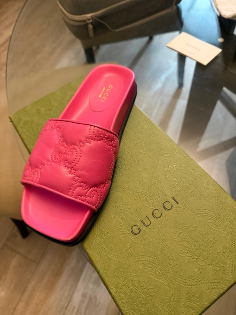 Gucci Hot Pink Sandals - Picture 1 of 6